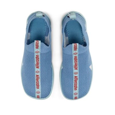 Affenzahn Dětské nazouvací barefoot boty Slipper Knit Finky - Shark, vel. 25 - obrázek