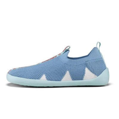 Affenzahn Dětské nazouvací barefoot boty Slipper Knit Finky - Shark, vel. 26 - obrázek