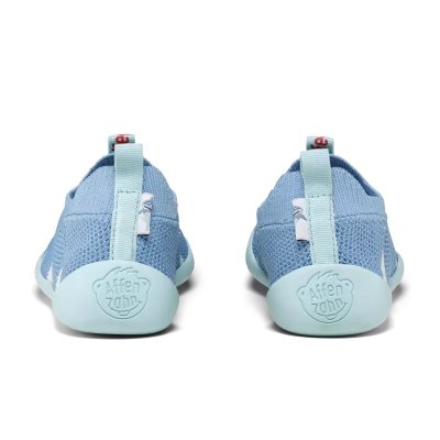 Affenzahn Dětské nazouvací barefoot boty Slipper Knit Finky - Shark, vel. 27 - obrázek