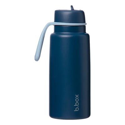 b.box Nerezová termoláhev s brčkem 1000 ml - Midnight