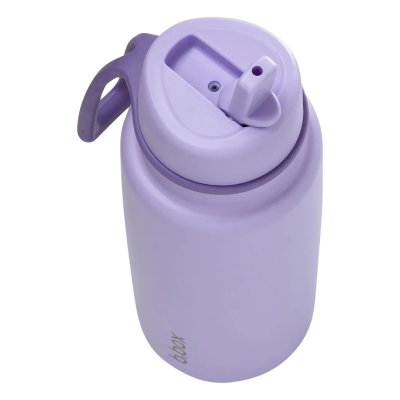 b.box Nerezová termoláhev s brčkem 1000 ml - Lilac Love - obrázek