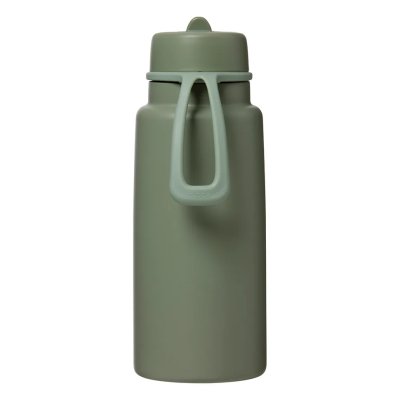 b.box Nerezová termoláhev s brčkem 1000 ml - Olive - obrázek