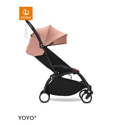 Stokke Yoyo3 Sportovní kočárek + DÁREK Jetkids Bedbox - Black/Ginger/Coral Pink - obrázek