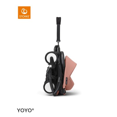Stokke Yoyo3 Sportovní kočárek + DÁREK Jetkids Bedbox - Black/Ginger/Coral Pink - obrázek