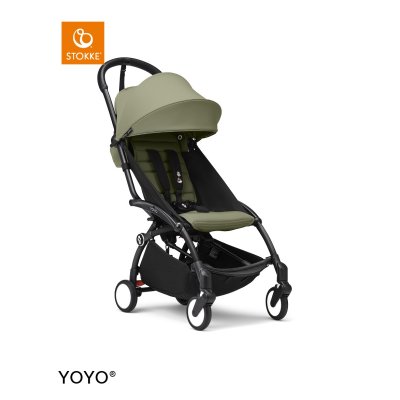 Stokke Yoyo3 Sportovní kočárek + DÁREK Jetkids Bedbox - Black/Olive/Sea Green - obrázek