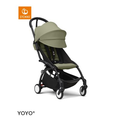 Stokke Yoyo3 Sportovní kočárek + DÁREK Jetkids Bedbox - Black/Olive/Sea Green - obrázek
