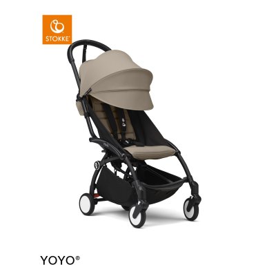 Stokke Yoyo3 Sportovní kočárek + DÁREK Jetkids Bedbox - Black/Taupe/Moonglow White - obrázek