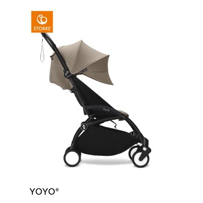 Stokke Yoyo3 Sportovní kočárek + DÁREK Jetkids Bedbox - Black/Taupe/Moonglow White - obrázek