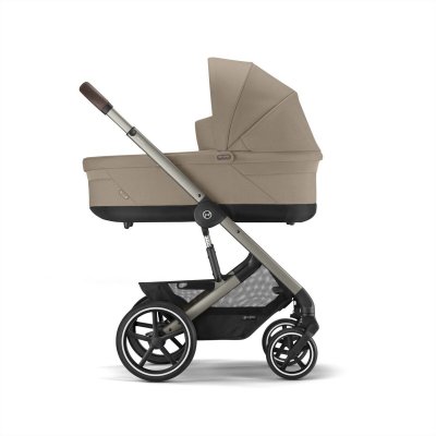 Cybex Výhodný set Balios + Lůžko + Autosedačka se základnou Black - Almod Beige - obrázek