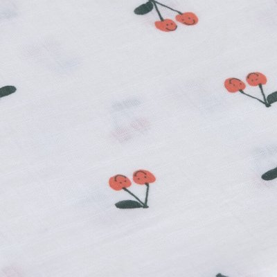 Lässig Bavlněné pleny 85 x 85 cm Happy Fruits 3 ks - Cherry - obrázek