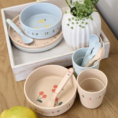 Lässig Set nádobí z celulózy Happy Fruits - Cherry - obrázek