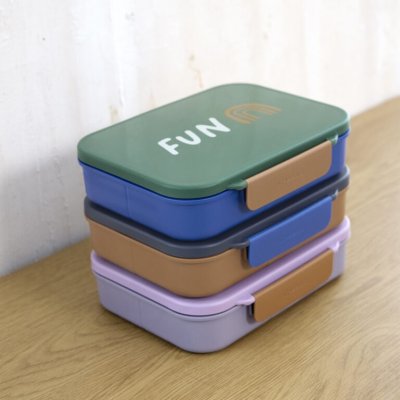 Lässig Svačinový Bento box Little Gang - Smile Navy - obrázek