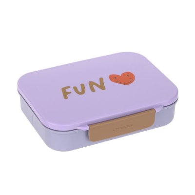 Lässig Svačinový Bento box Little Gang - Heart Lilac - obrázek