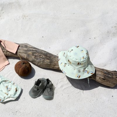 Lässig Bucket Hat Oboustranný klobouček - Camper Sea Foam, 19 - 36 m