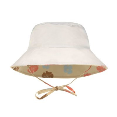 Lässig Bucket Hat Oboustranný klobouček - Flowers Vanilla, 7 - 18 m - obrázek