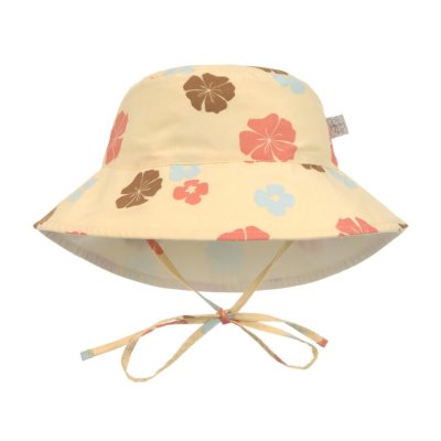 Lässig Bucket Hat Oboustranný klobouček - Flowers Vanilla, 7 - 18 m