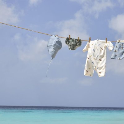 Lässig Long Neck Hat Klobouček proti slunci - Sky Blue, 7 - 18 m - obrázek