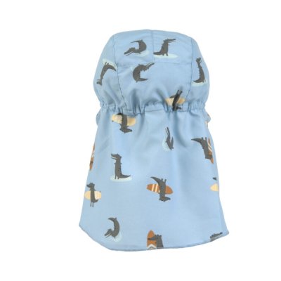 Lässig Flap Hat Klobouček proti slunci Crocodile - Sky Blue, 7 - 18 m - obrázek