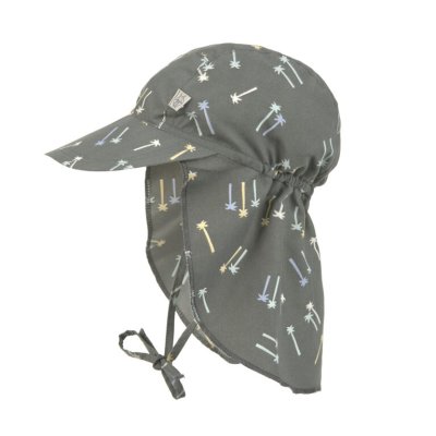 Lässig Flap Hat Klobouček proti slunci Palms - Deep Olive, 19 - 36 m