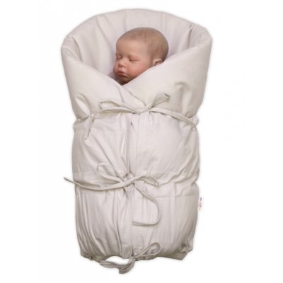 Baby Nellys Šněrovací zavinovačka s výplní 70 x 77 cm - Béžová - obrázek