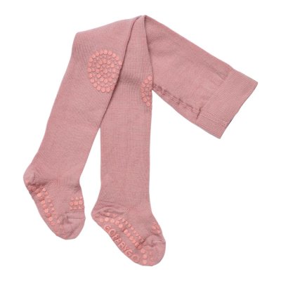 GoBabyGo Protiskluzové punčochy Merino - Rose Blush, vel. 12 - 18 měsíců