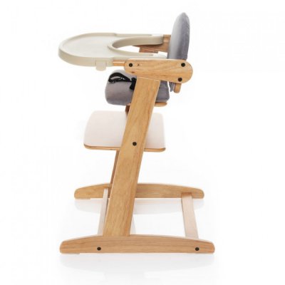 Zopa Grow-Up Rostoucí židlička - Natur/Grey - obrázek