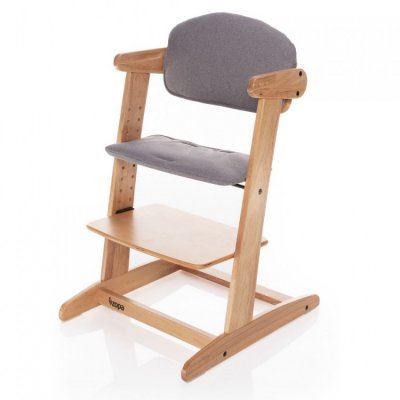 Zopa Grow-Up Rostoucí židlička - Natur/Grey - obrázek
