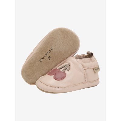 En Fant Kožené capáčky s aplikací - Rose Dust, vel. 19 - obrázek