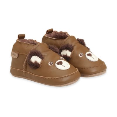 En Fant Kožené capáčky s aplikací - Toasted Coconut, vel. 21