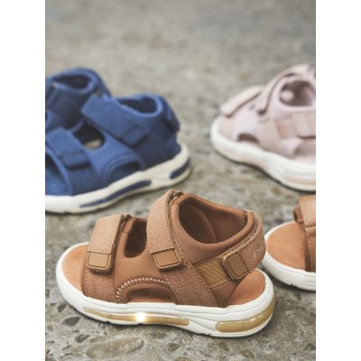 En Fant Sandálky na suchý zip s LED světlem - Sepia Rose, vel. 27 - obrázek