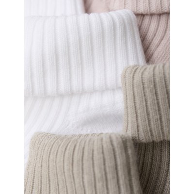 Minymo Kojenecké žebrované ponožky 3 ks - Shell, vel. 15/18 - obrázek