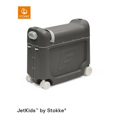 Stokke Jetkids BedBox Dětský kufřík + DÁREK Cestovní matrace - Midnight Grey - obrázek