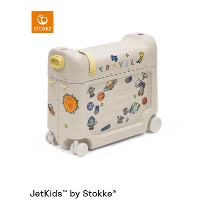 Stokke Jetkids BedBox Dětský kufřík + Cestovní matrace - Moonglow White - obrázek