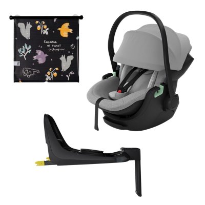 Thule Výhodný set Základna Alfi + Autosedačka Maple + Sluneční clona - Light Grey