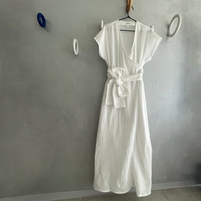 Bellou Šaty Muslin Long - White, vel. 40 - obrázek