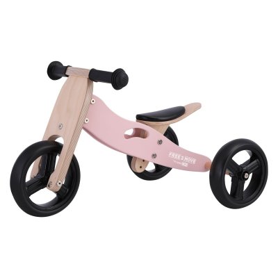 FreeOn Free2Move Rider Odrážedlo/tříkolka 2v1 - Dusty Pink