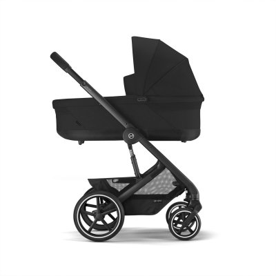 Cybex Výhodný set Balios + Lůžko + Autosedačka se základnou Grey - Moon Black - obrázek