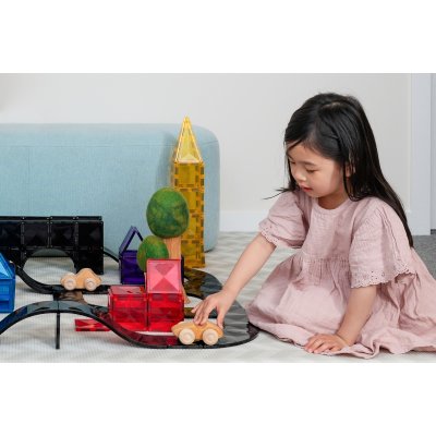 Connetix Magnetická autodráha - Creative Roads Pack, 48 ks - obrázek