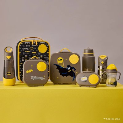 b.box Nerezová termoláhev s brčkem 1000 ml - Batman - obrázek