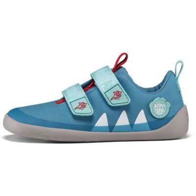 Affenzahn Dětské barefoot boty Sneaker Cotton - Happy Shark, vel. 25 - obrázek