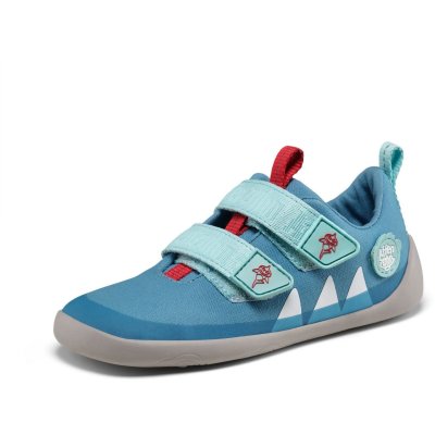Affenzahn Dětské barefoot boty Sneaker Cotton - Happy Shark, vel. 26 - obrázek