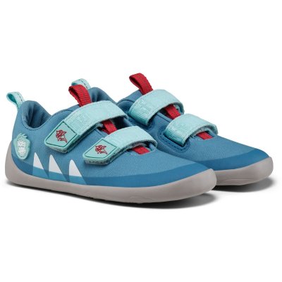 Affenzahn Dětské barefoot boty Sneaker Cotton - Happy Shark, vel. 29