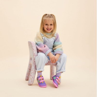 Affenzahn Dětské barefoot boty Sneaker Cotton - Happy Creative Toucan, vel. 25 - obrázek