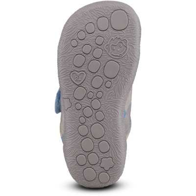 Affenzahn Dětské barefoot boty Prewalker Cotton Smally - Seal, vel. 22 - obrázek