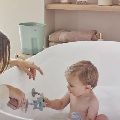 Shnuggle Stick N Play Star Senzorická hračka a kousátko - obrázek