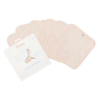Timboo Opakovaně použitelné měkké ubrousky 6 ks - Frosted Almond