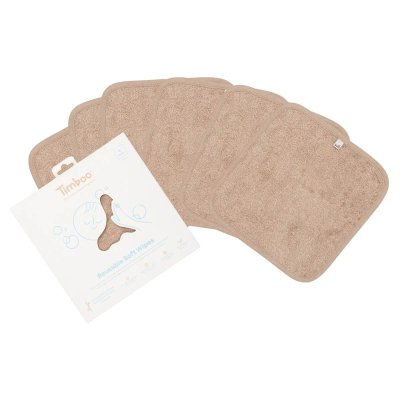 Timboo Opakovaně použitelné měkké ubrousky 6 ks - Savannah Sand