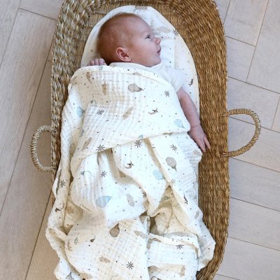 Cam Cam Copenhagen Mušelínová deka pro miminko GOTS - Dreamland - obrázek