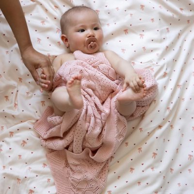 Cam Cam Copenhagen Deka z organické bavlny Pointelle GOTS - Sorbet - obrázek