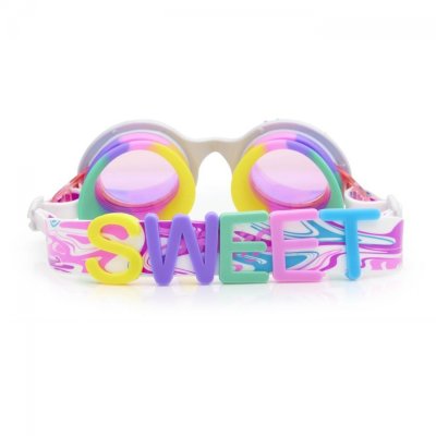 Bling2O Plavecké brýle pro děti s kamínky Bright Stripe - Rainbow Ribbon, vel. 6 let + - obrázek